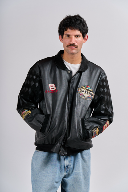 2004 Jeff Hamilton x Nascar Daytona 500 Leather Suede Jacket (L/XL)