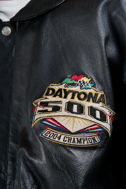 2004 Jeff Hamilton x Nascar Daytona 500 Leather Suede Jacket (L/XL)