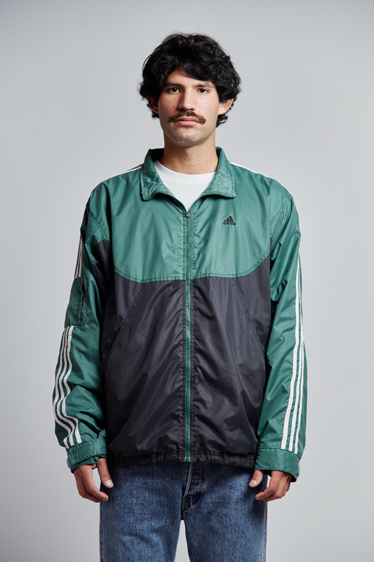 2000 Adidas Green Track Jacket (L/XL)