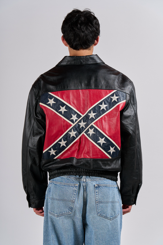 1990 Leather Gallery Flag Leather Jacket (M/L)