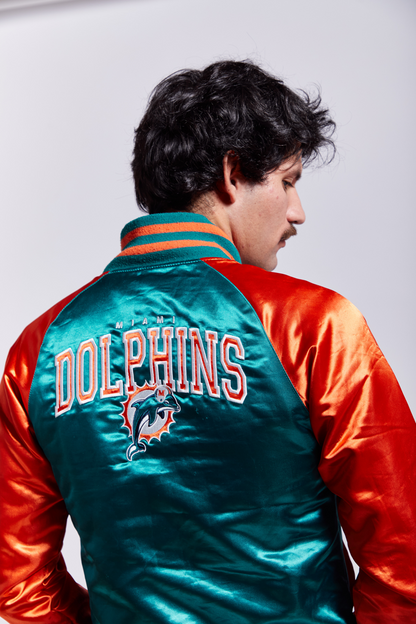 2007  NFL GIII Miami Dolphins Varsity Satin Jacket (S)