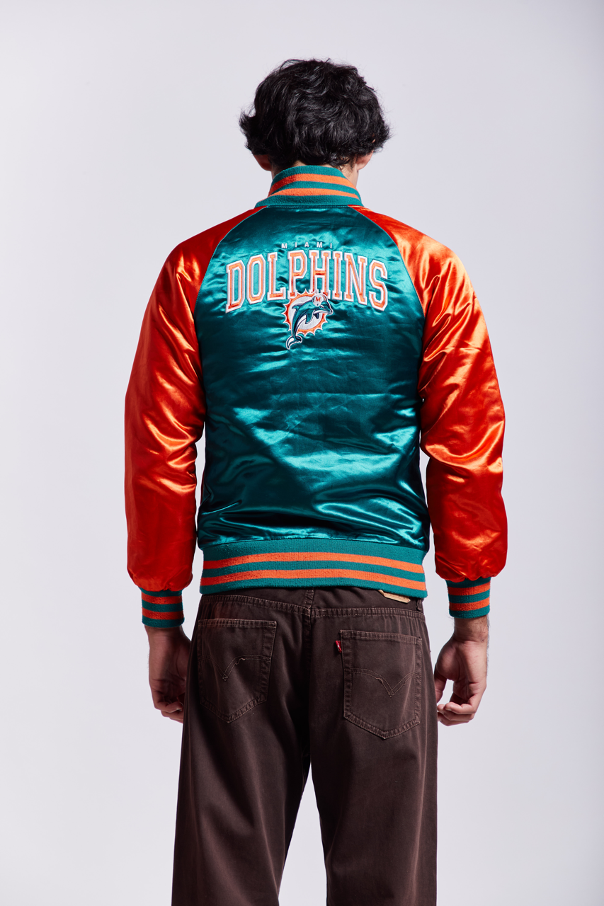 2007  NFL GIII Miami Dolphins Varsity Satin Jacket (S)