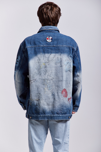 Y2K LOT 29 x Sylvester The Cat Denim Jacket (L/XL)