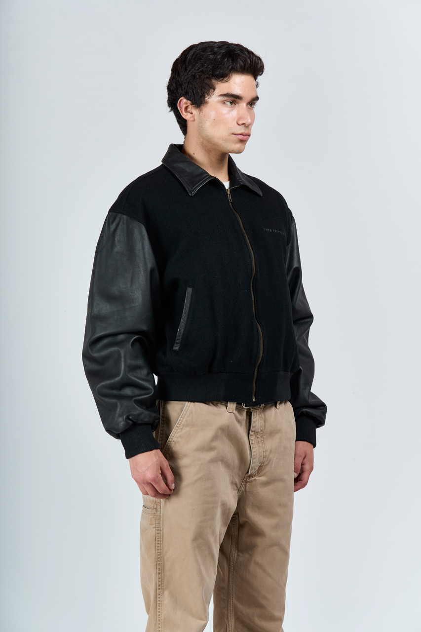 1990 ID Wear Leather Varsity Jacket (M/L)