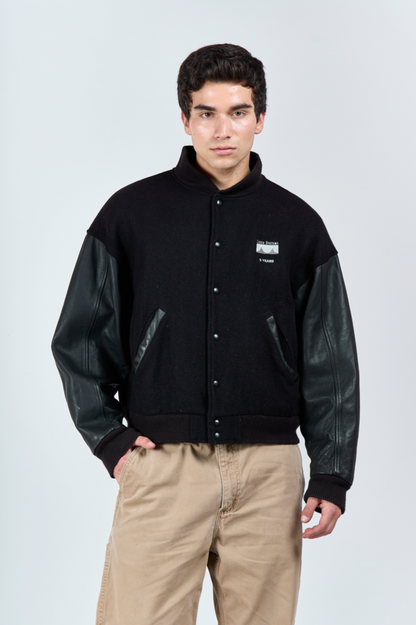 1990 Lamasz Sport Leather Varsity Jacket (M)