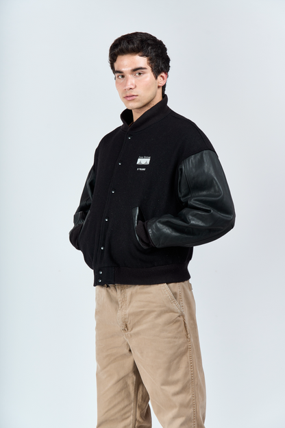 1990 Lamasz Sport Leather Varsity Jacket (M)