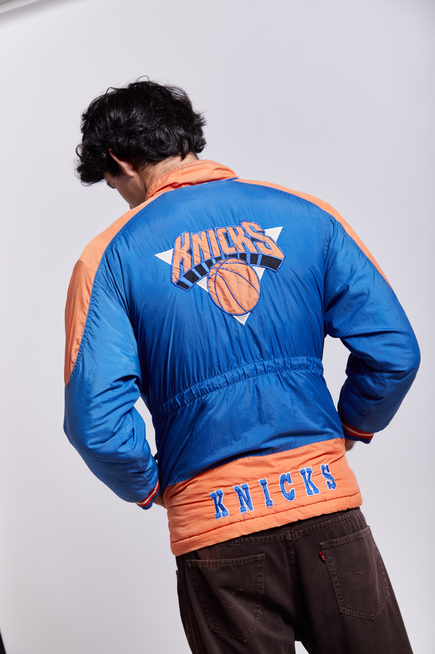 1992 Jumpball Mighty NBA Knicks Padded Jacket (S/M)