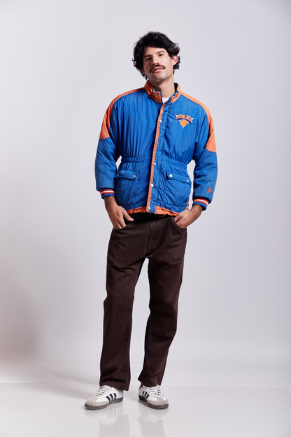 1992 Jumpball Mighty NBA Knicks Padded Jacket (S/M)