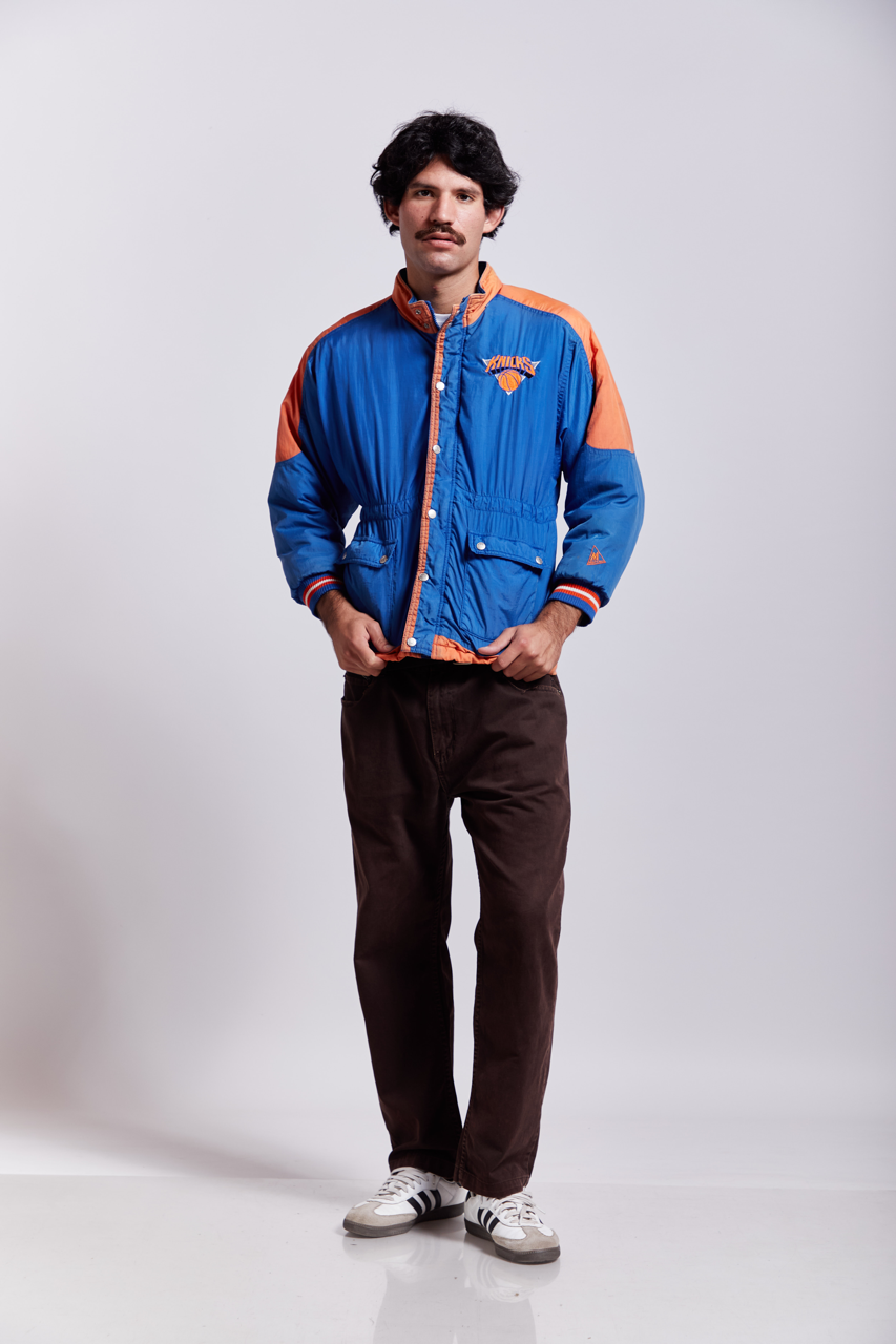 1992 Jumpball Mighty NBA Knicks Padded Jacket (S/M)