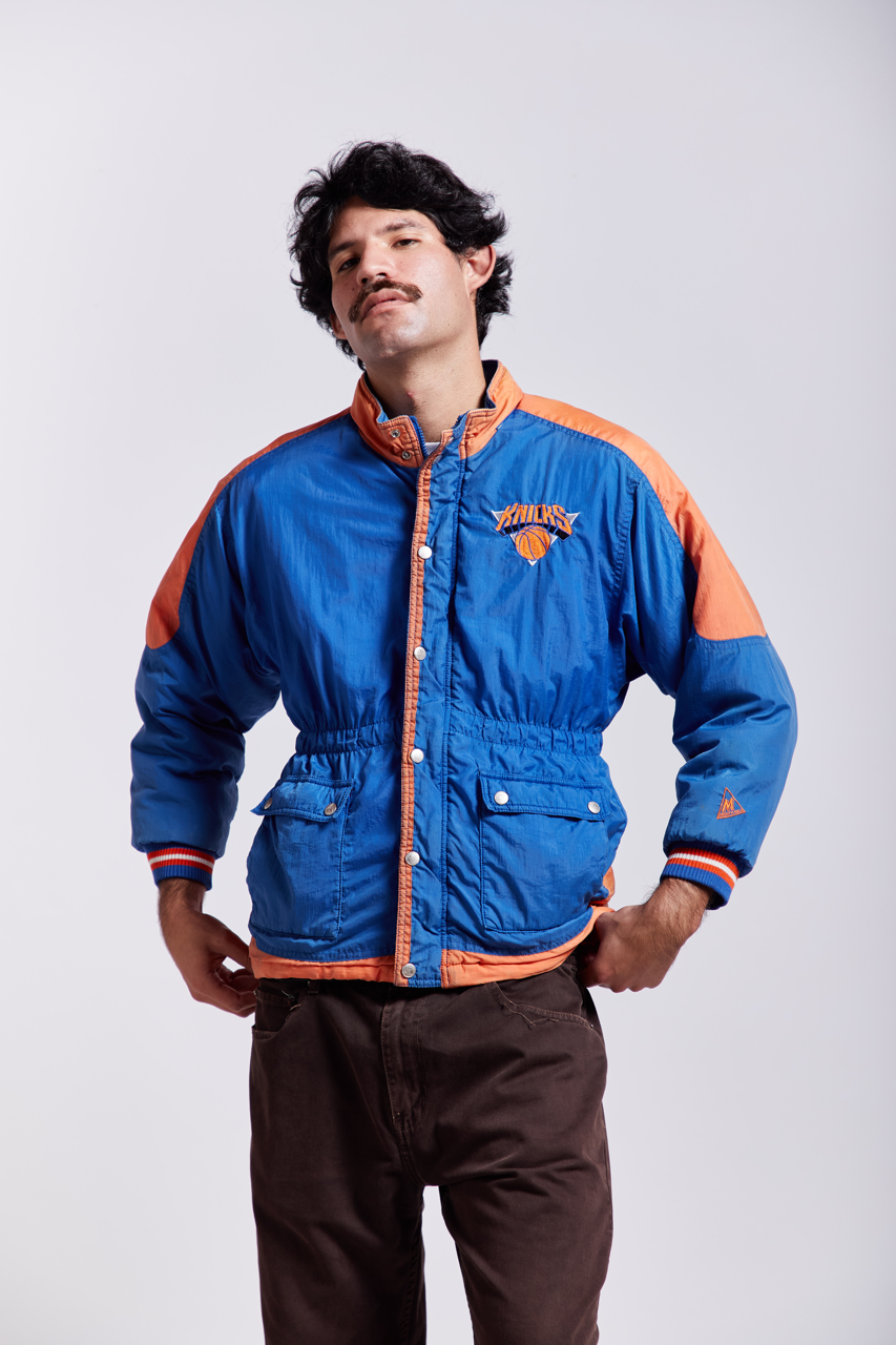 1992 Jumpball Mighty NBA Knicks Padded Jacket (S/M)