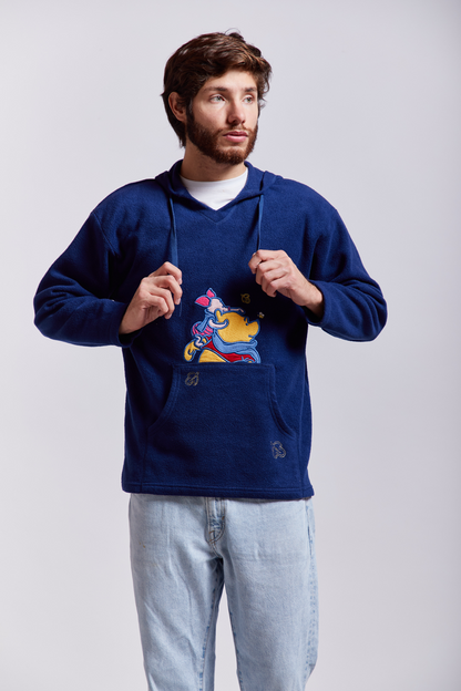 1990 Disney Pooh Polar Hoodie (S/M)