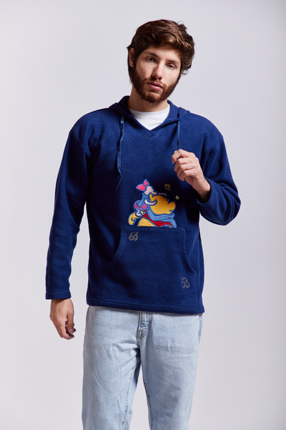 1990 Disney Pooh Polar Hoodie (S/M)