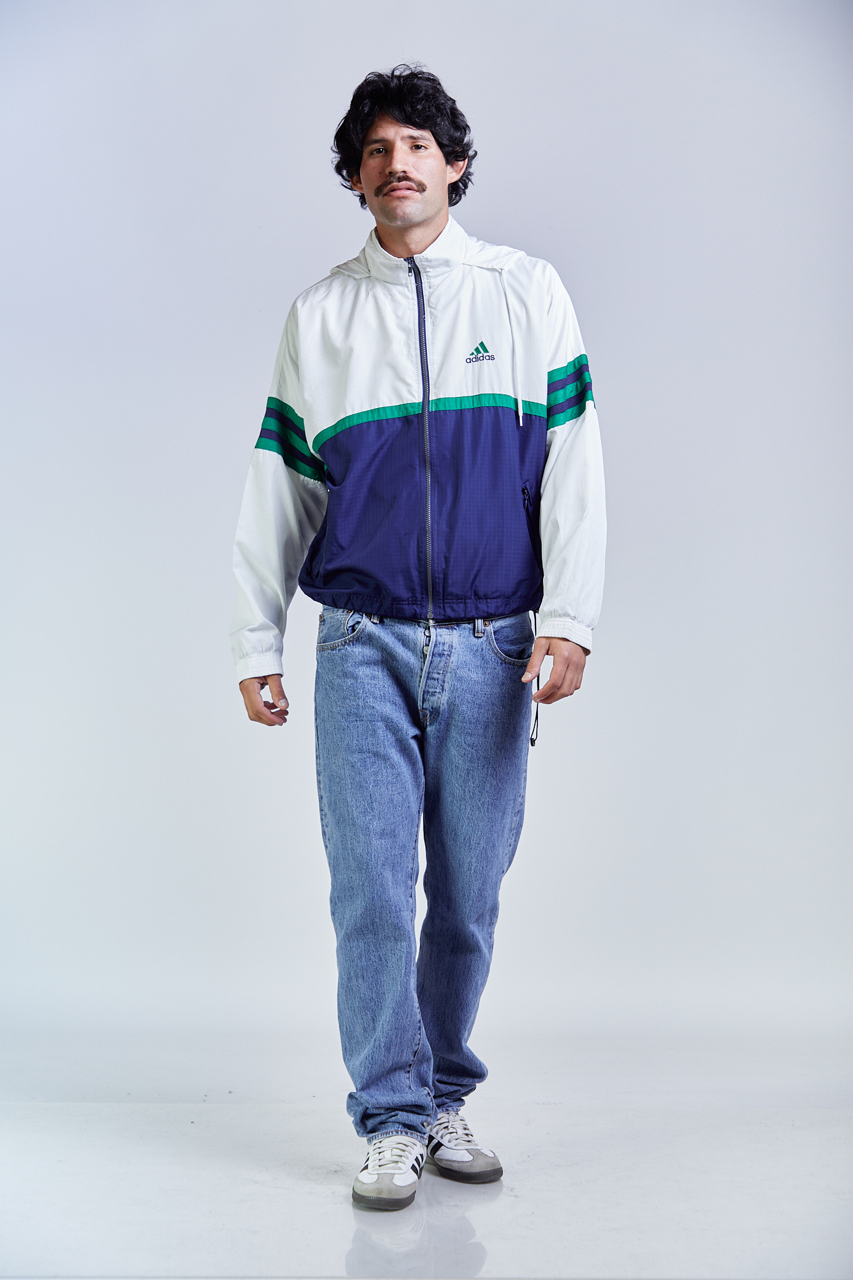 1990 Adidas Big Logo Mesh Track Jacket (M/L)