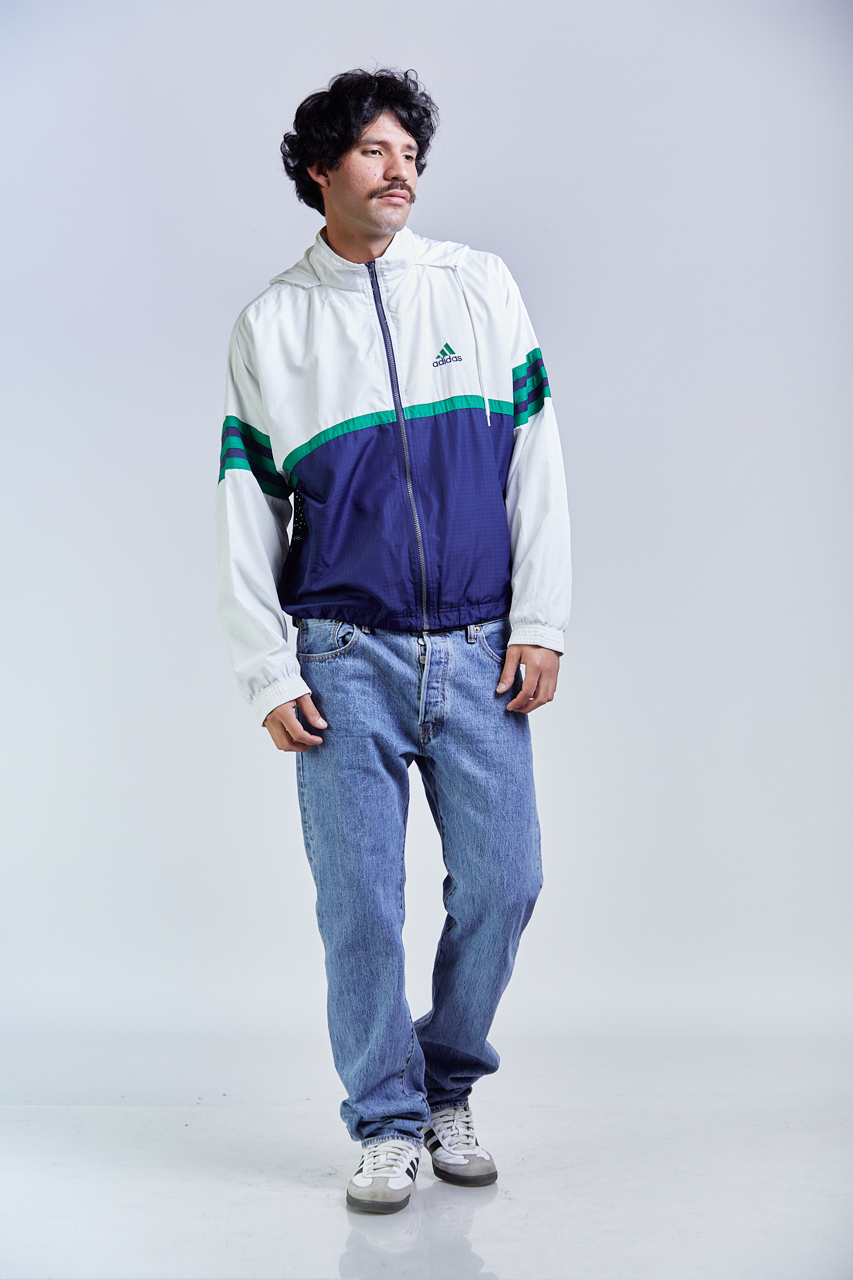 1990 Adidas Big Logo Mesh Track Jacket (M/L)