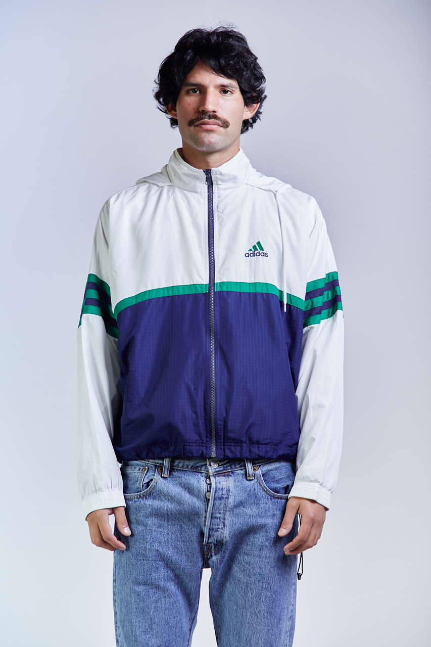 1990 Adidas Big Logo Mesh Track Jacket (M/L)