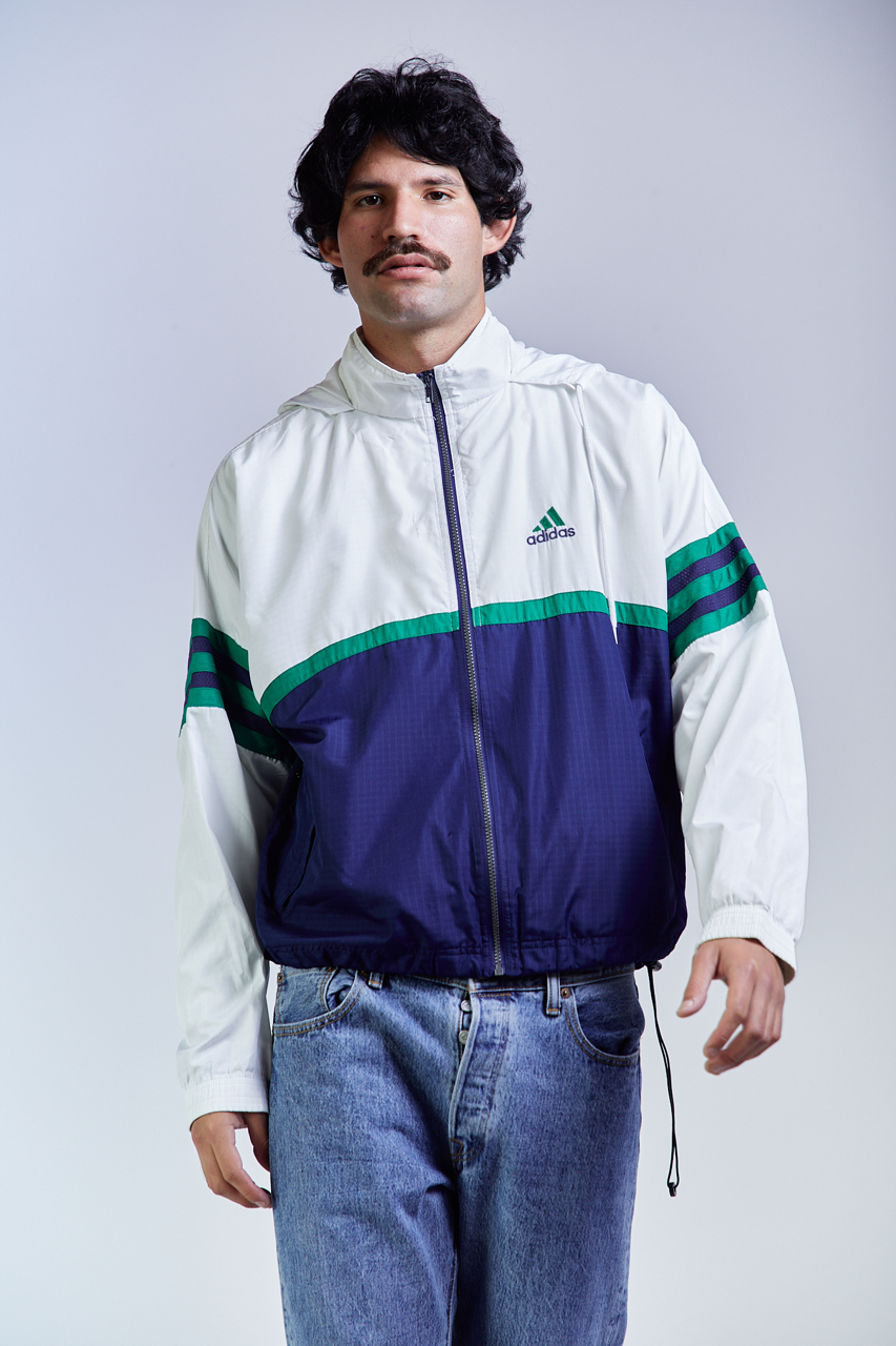 1990 Adidas Big Logo Mesh Track Jacket (M/L)