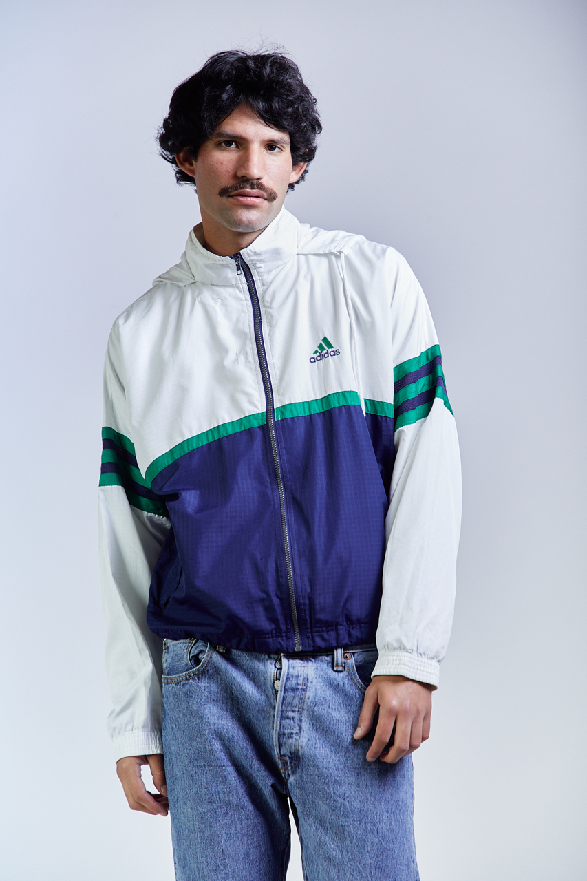 1990 Adidas Big Logo Mesh Track Jacket (M/L)