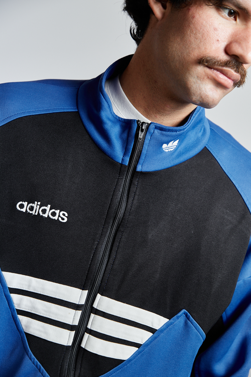 1990 Adidas Three Stripes Track Jacket (S/M)