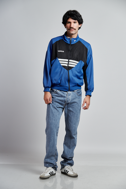 1990 Adidas Three Stripes Track Jacket (S/M)