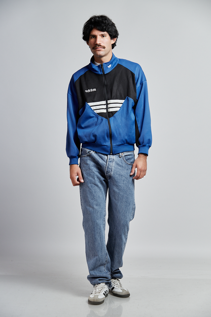 1990 Adidas Three Stripes Track Jacket (S/M)