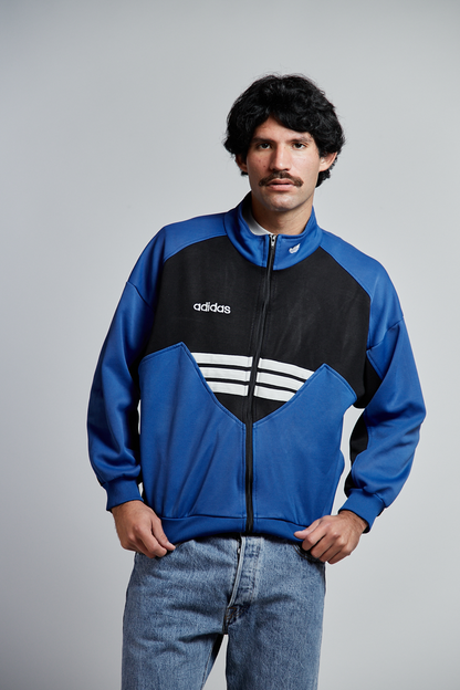 1990 Adidas Three Stripes Track Jacket (S/M)