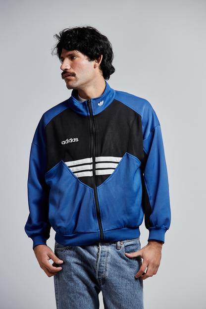 1990 Adidas Three Stripes Track Jacket (S/M)