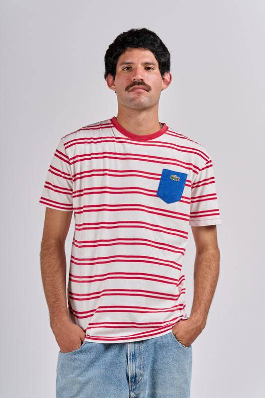 2000 Lacoste Live Striped Tee (M/L)