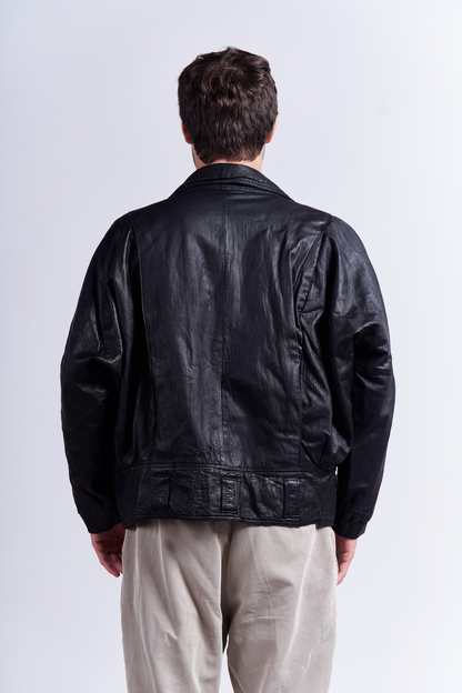 1990 Winlit Leather Bomber Jacket (S/M)