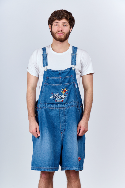 1990 Main Street x Disney Winnie The Pooh Baggy Overall Short (L/XL)