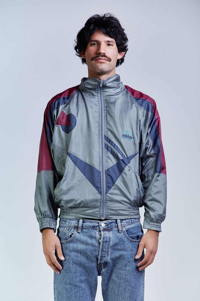 1990 Adidas Equipment Colorful Track Jacket (S/M)