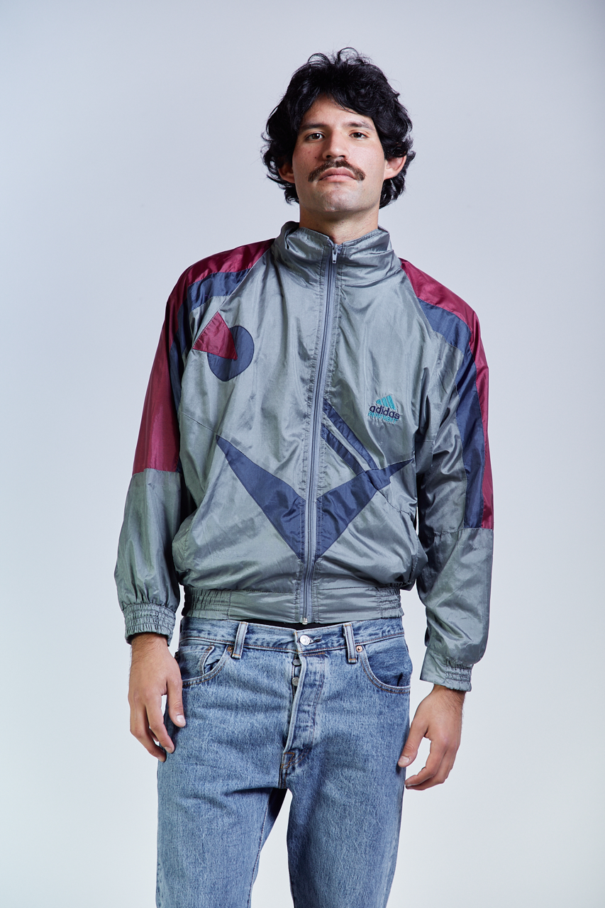 1990 Adidas Equipment Colorful Track Jacket (S/M)