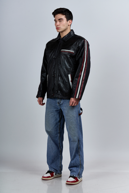 Genuine Leather Racing Jacket (M/L)