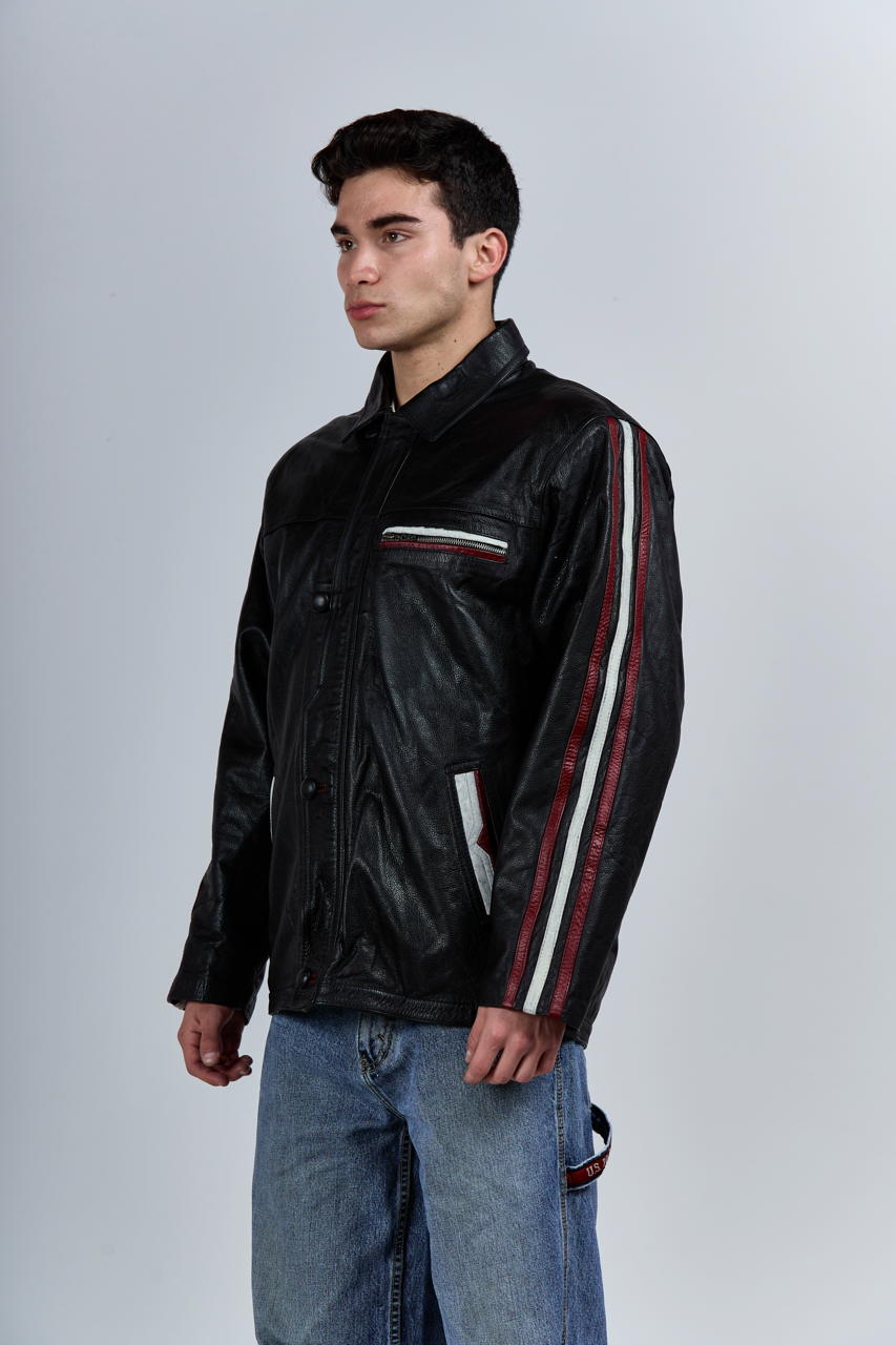 Genuine Leather Racing Jacket (M/L)