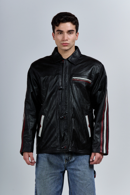 Genuine Leather Racing Jacket (M/L)