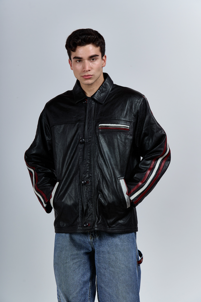 Genuine Leather Racing Jacket (M/L)