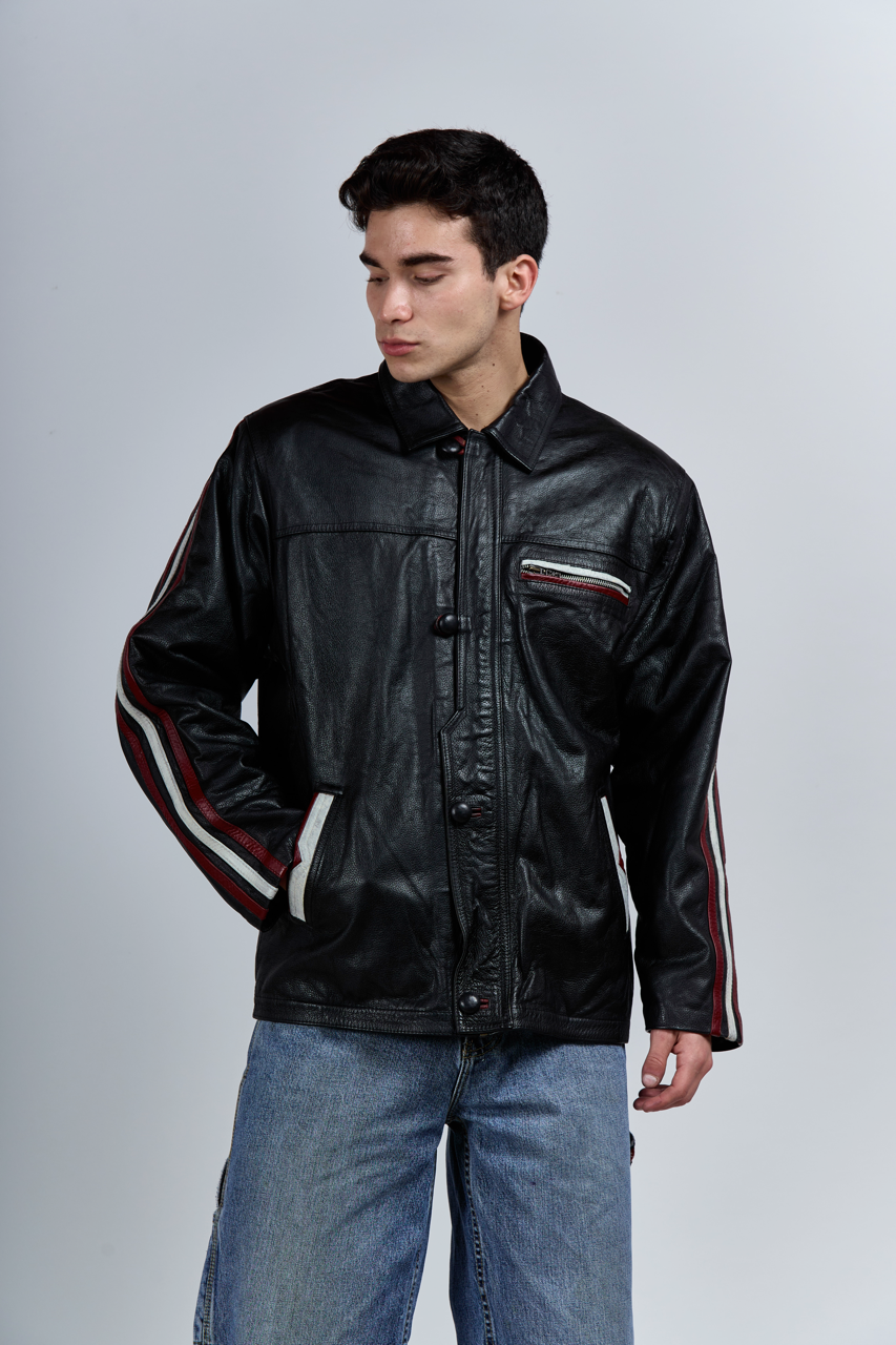 Genuine Leather Racing Jacket (M/L)