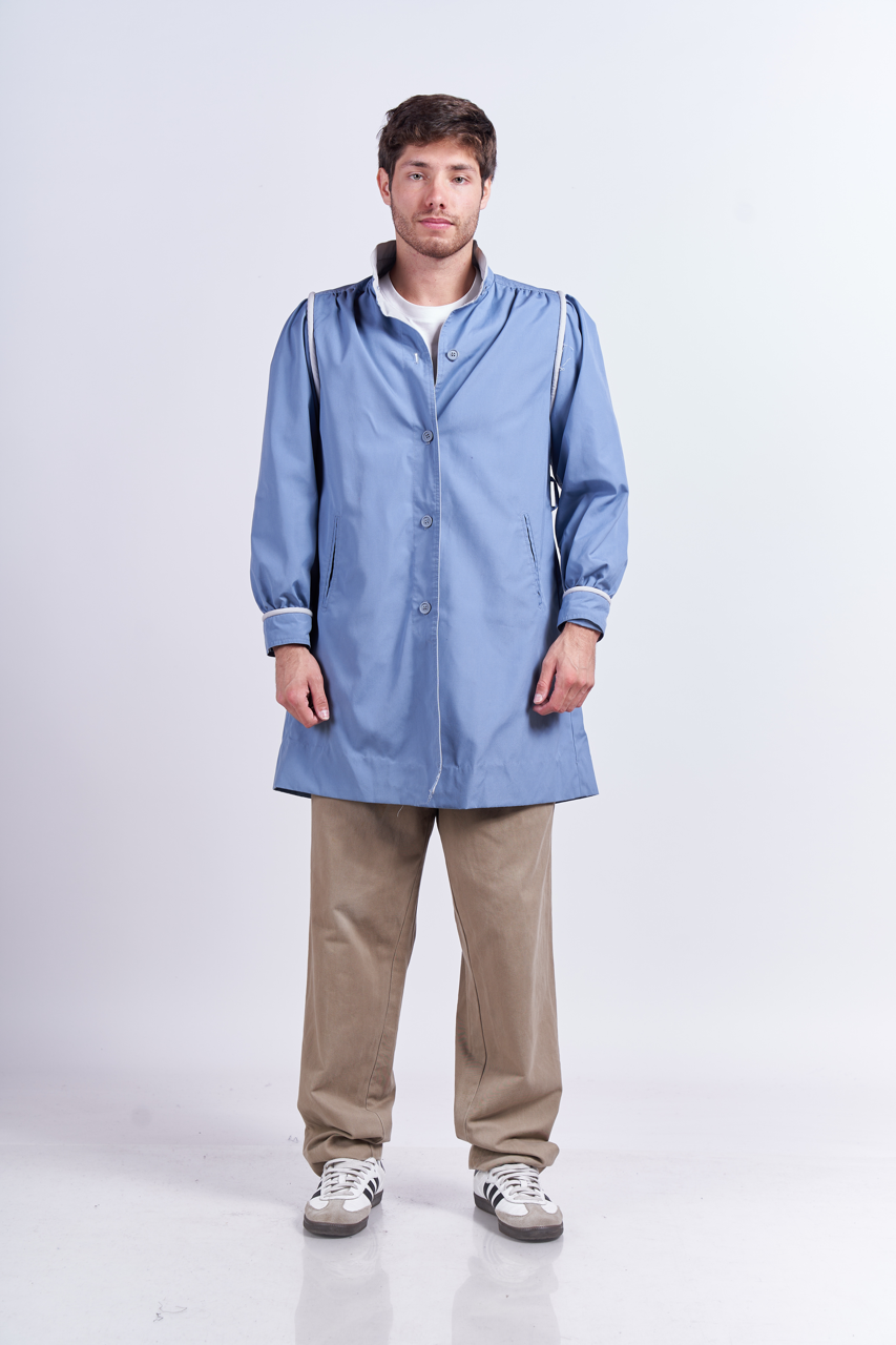 Sky Blue Trench Coat (M/L)