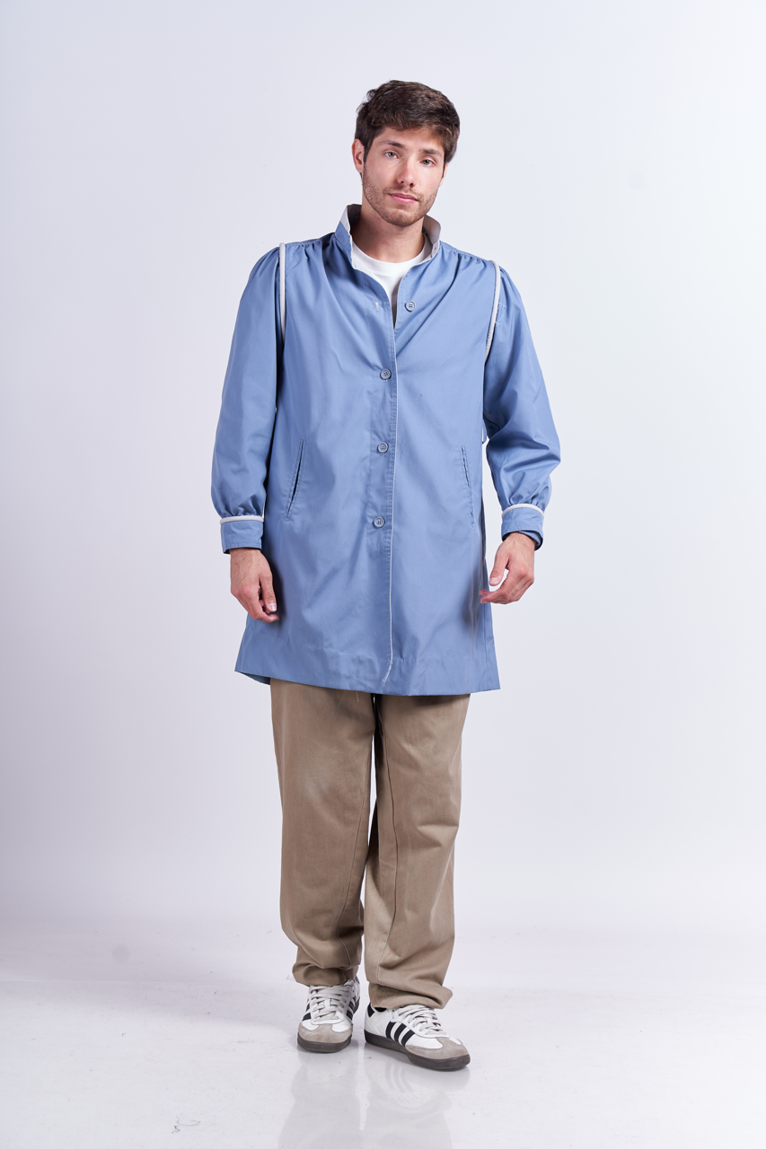 Sky Blue Trench Coat (M/L)