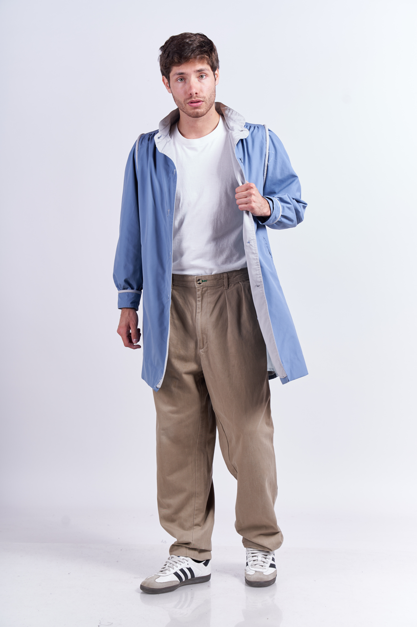 Sky Blue Trench Coat (M/L)