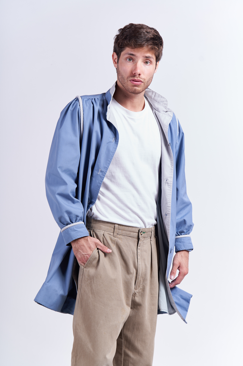 Sky Blue Trench Coat (M/L)