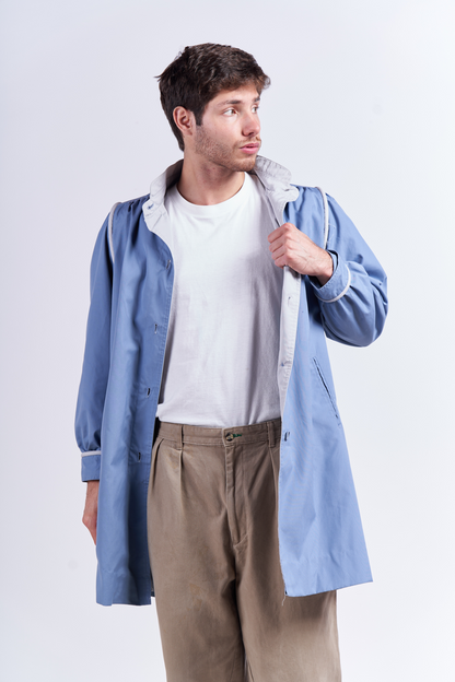 Sky Blue Trench Coat (M/L)