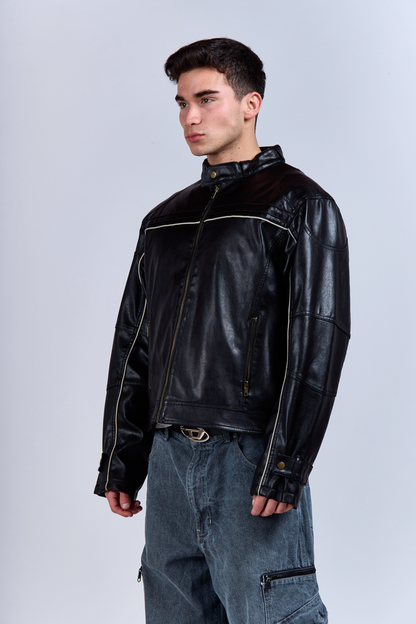 200 Arizona Vegan Leather Moto Jacket (M/L)