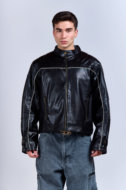 200 Arizona Vegan Leather Moto Jacket (M/L)