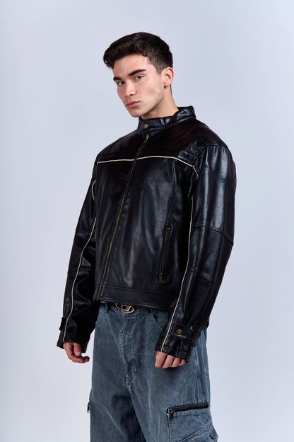 200 Arizona Vegan Leather Moto Jacket (M/L)