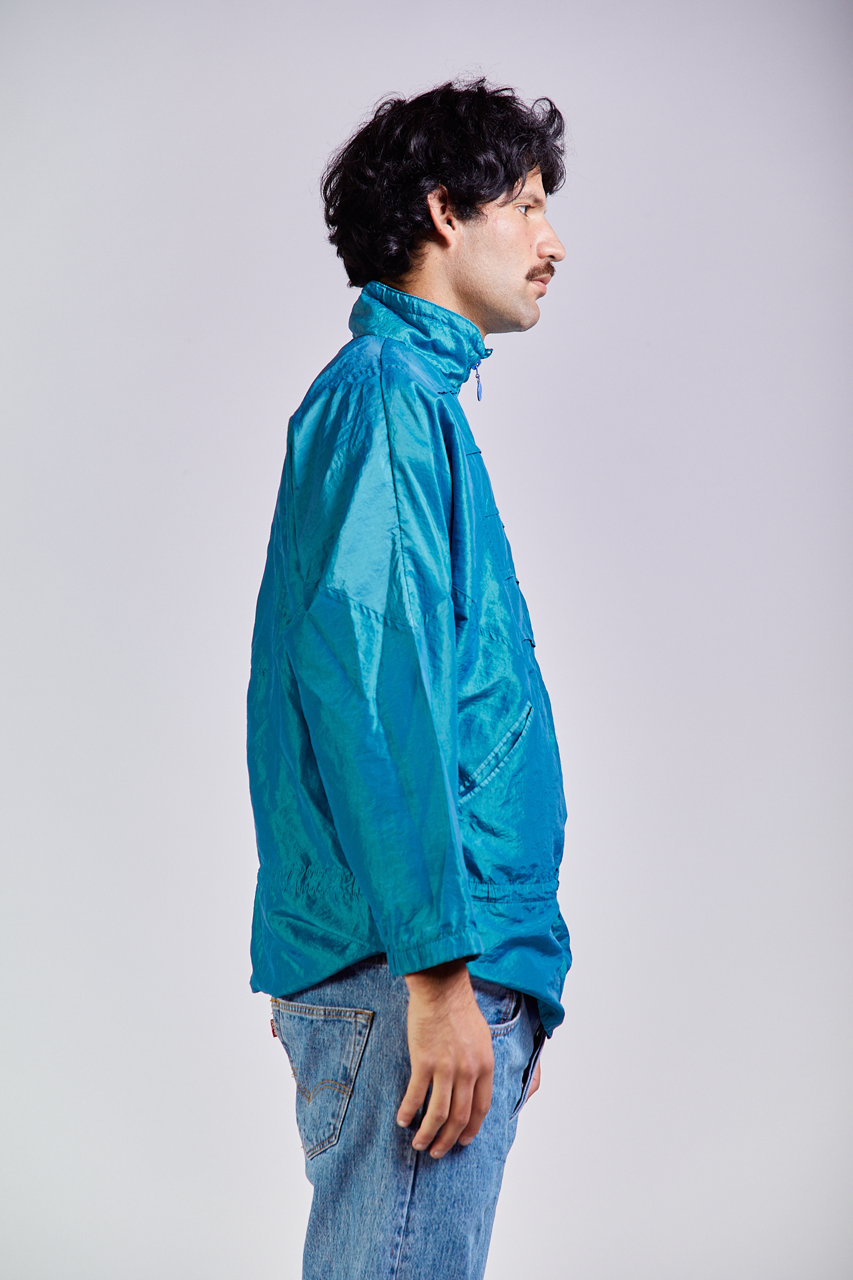 1990 Vintage Adidas Aqua Reflective Jacket (M/L)