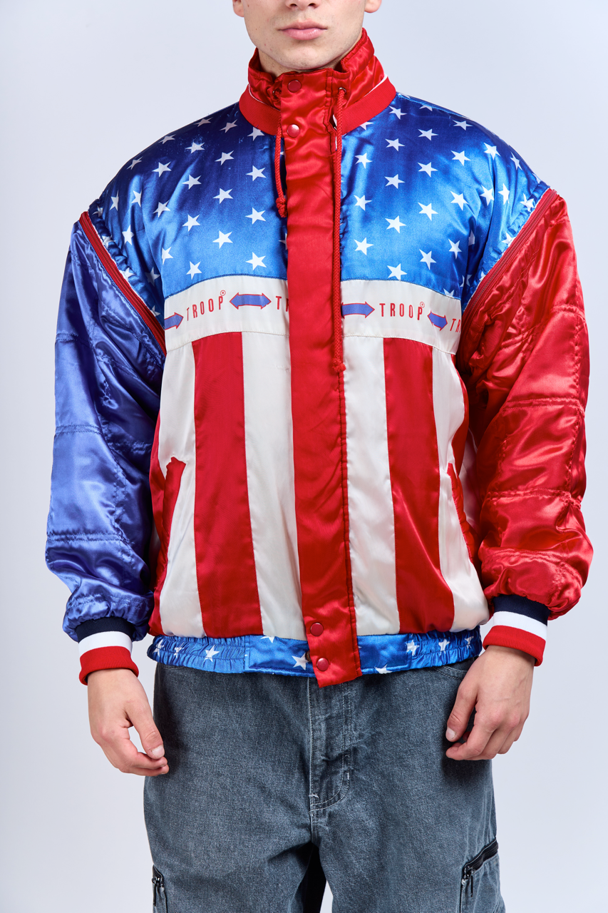 1990 Troop USA Convertible Racing Jacket (M/L)