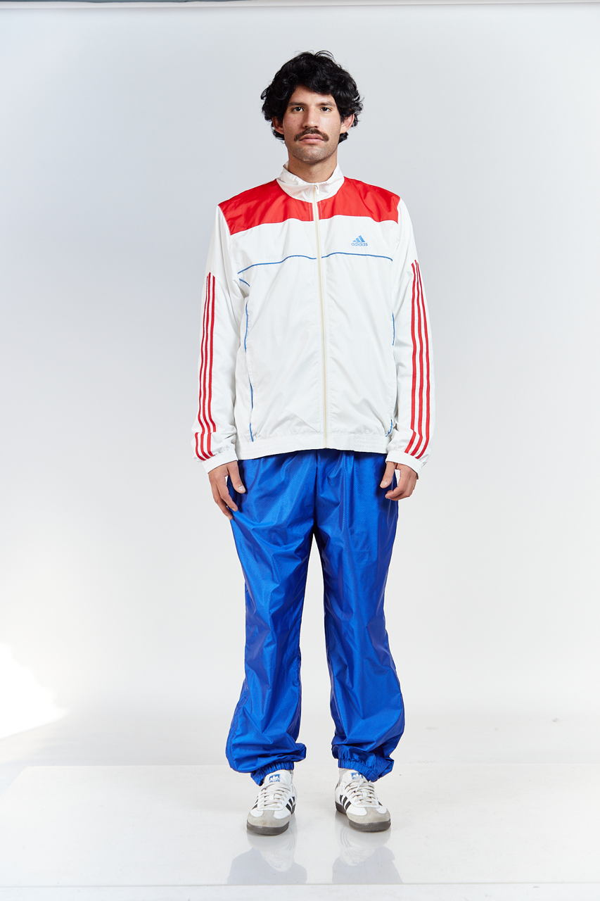 2008 Adidas White N Red Track Jacket (M/L)