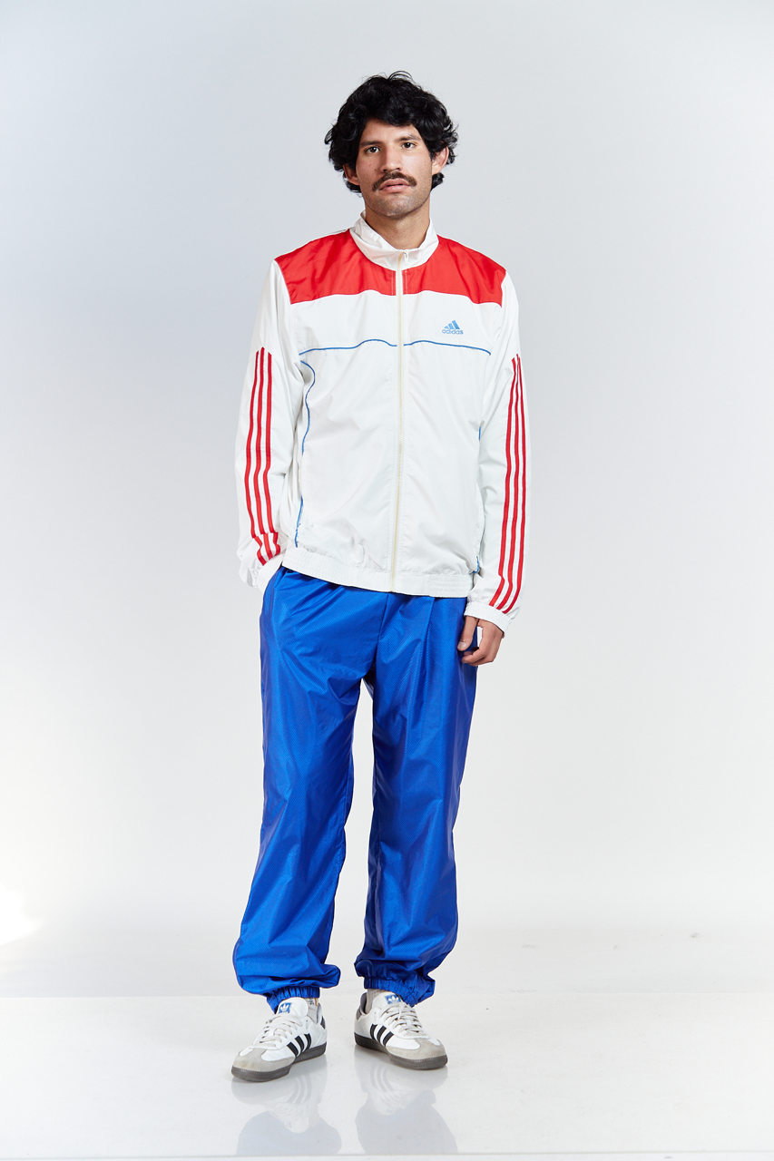 2008 Adidas White N Red Track Jacket (M/L)