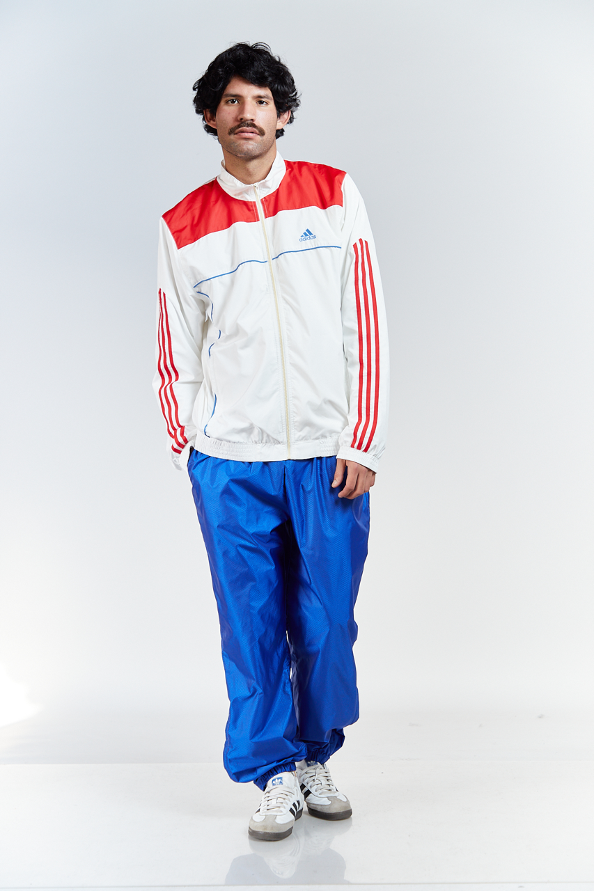 2008 Adidas White N Red Track Jacket (M/L)