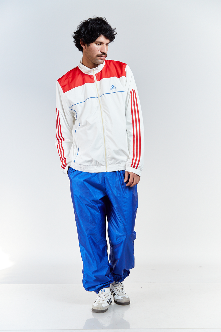 2008 Adidas White N Red Track Jacket (M/L)